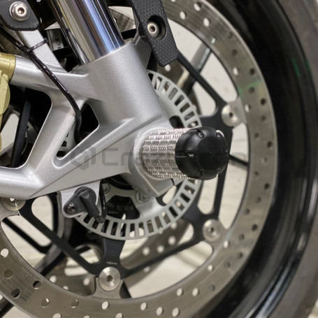 CRAZY IRON Front axle pegs APRILIA SHIVER 900 (фото 1, фотография 1)