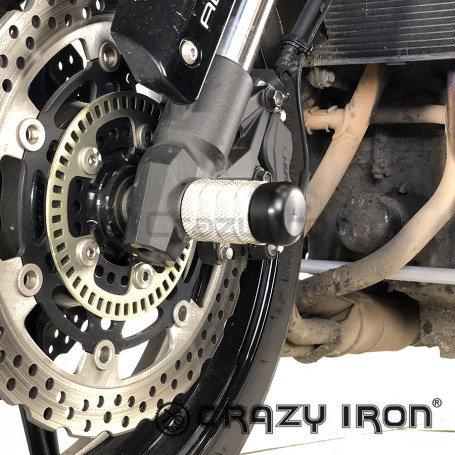 CRAZY IRON Front axle pegs KAWASAKI Z800, Z800e (фото 2, фотография 2)