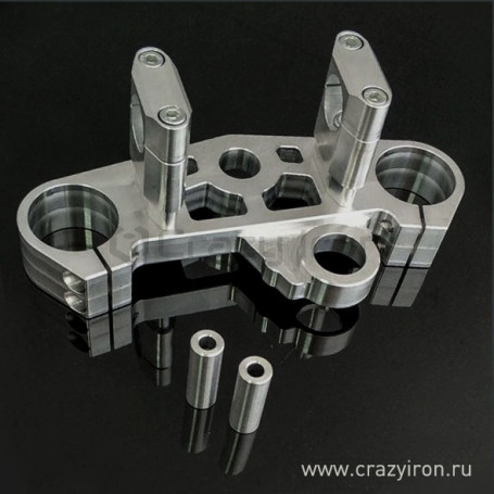 CRAZY IRON Stunt triple clamp upper KAWASAKI ZX-6R `03-`04, V3 (фото 3, фотография 3)