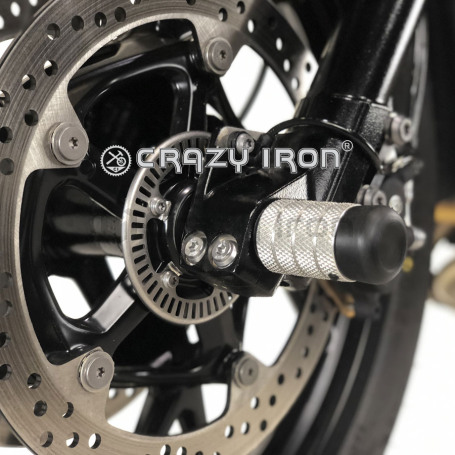 CRAZY IRON Front axle pegs BMW F750GS  `17- (фото 1, фотография 1)