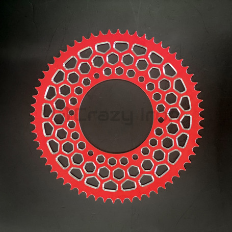 CRAZY IRON Design Stunt Rear Sprocket HONDA CBR600RR, CBR600F4I, CBR929RR, CBR954RR, CBR1000RR 520x60 RED (фото 1, фотография 1)
