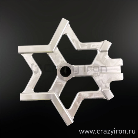 CRAZY IRON Bracket for brake calipers for KAWASAKI ZX-6R `03-`04 for brake rotor 300mm (фото 1, фотография 1)