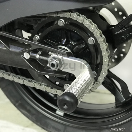 CRAZY IRON Rear axle pegs BMW G310R, G310GS (фото 1, фотография 1)