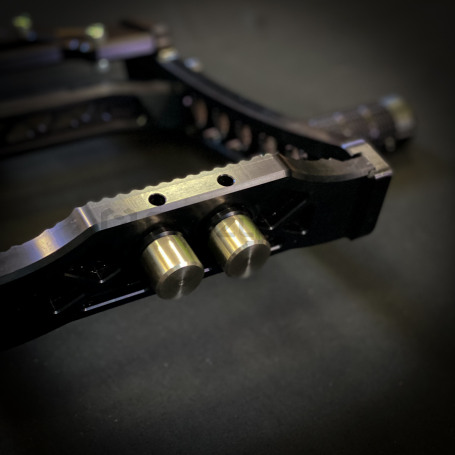 CRAZY IRON Adjustable aluminum Roundbar HONDA GROM MSX125 `13-`20, black anode (фото 4, фотография 4)