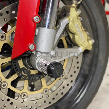 CRAZY IRON Front axle pegs DUCATI Monster 696, 796 (фото 2, фотография 2)