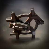 CRAZY IRON Bracket for brake calipers for YAMAHA YZF-R6 `03-`05, black anode