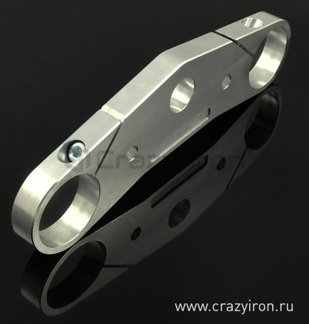 CRAZY IRON Stunt triple clamp upper KAWASAKI ZX-6R `03-`04, V2 (фото 3, фотография 3)