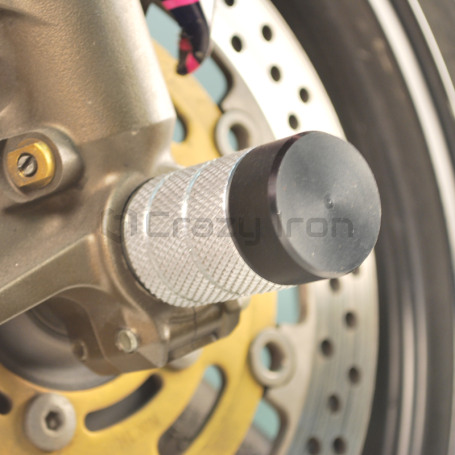 CRAZY IRON Front axle pegs KAWASAKI ZX-6R `03-`06 (фото 1, фотография 1)