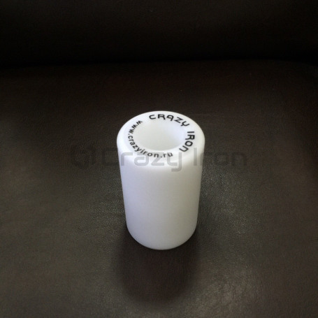 CRAZY IRON 80/10 Delrin Slider "cylinder", white (фото 1, фотография 1)