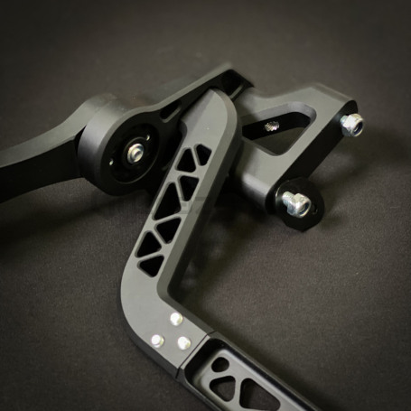 CRAZY IRON CNC Adjustable Subcage YAMAHA MT-09 2014-2020, black anode (фото 4, фотография 4)