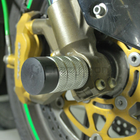 CRAZY IRON Front axle pegs KAWASAKI ZX-6R `03-`06 (фото 2, фотография 2)