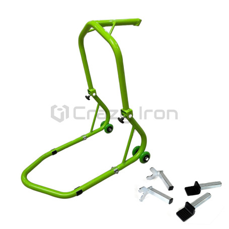 CRAZY IRON Universal Front / rear paddock stand PRO GREEN (фото 3, фотография 3)