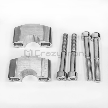 CRAZY IRON Handlebar risers without clamps 22mm, height 25mm  (фото 5, фотография 5)