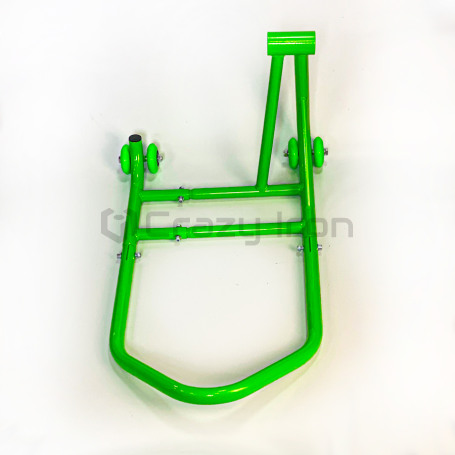 CRAZY IRON Swing arm (single sided) rear paddock stand PRO GREEN, right (фото 2, фотография 2)