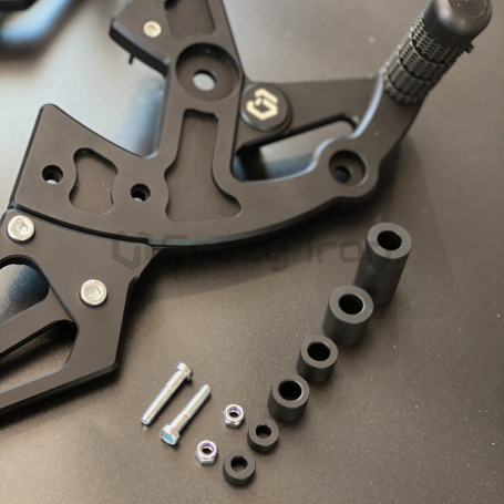 CRAZY IRON Rearset HONDA GROM MSX125 `13-`16, black anode (фото 3, фотография 3)
