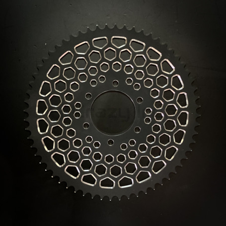 CRAZY IRON Design Stunt Rear Sprocket YAMAHA YZF-R6 `03-`20, MT-07 520х60 BLACK (фото 1, фотография 1)