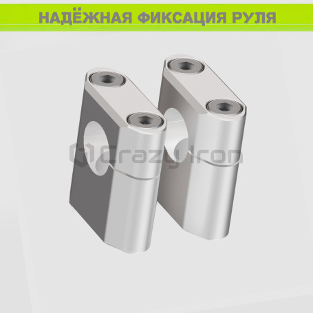 CRAZY IRON Handlebar risers 28mm, height 36mm (фото 4, фотография 4)