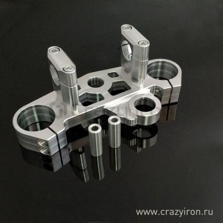 CRAZY IRON Stunt triple clamp upper KAWASAKI ZX-6R `03-`04, V3 (фото 2, фотография 2)