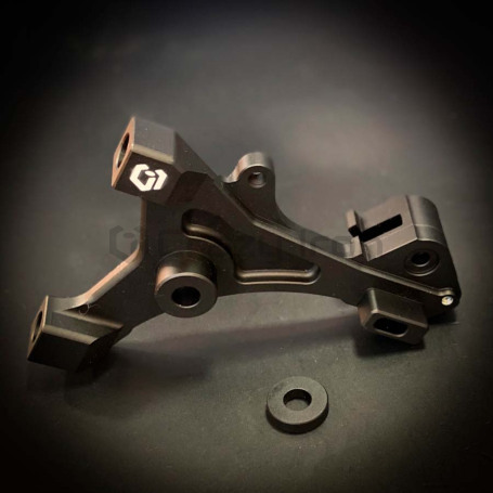 CRAZY IRON Bracket for brake calipers for HONDA GROM, black anode (фото 3, фотография 3)