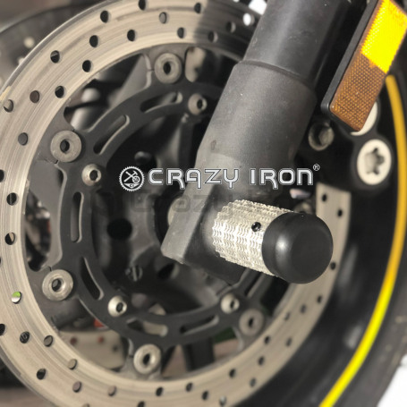 CRAZY IRON Front axle pegs YAMAHA FZ6S, FZ6N `04-`09 (фото 1, фотография 1)
