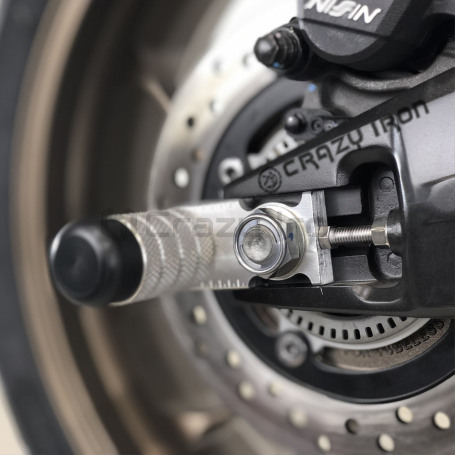 CRAZY IRON Rear axle pegs HONDA CB650R Neo Sports Cafe, CBR650R  `19- (фото 2, фотография 2)