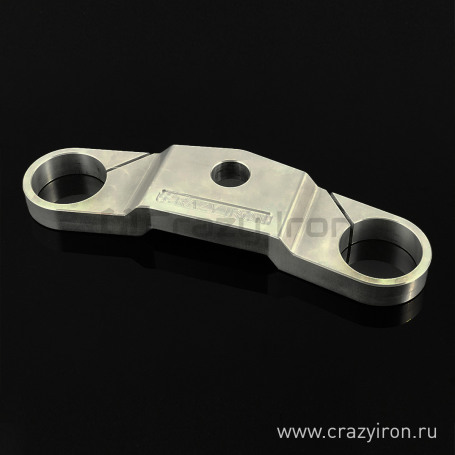 CRAZY IRON Stunt triple clamp upper KAWASAKI ZX-6R `03-`04, V1 (фото 1, фотография 1)