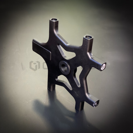 CRAZY IRON Bracket for brake calipers for YAMAHA MT-07, FZ-07, XSR700 `14-`20, black anode (фото 5, фотография 5)