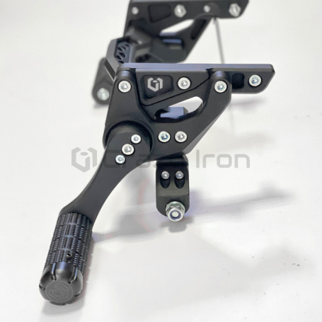 CRAZY IRON CNC Adjustable Subcage KAWASAKI Z900, black anode (фото 9, фотография 9)