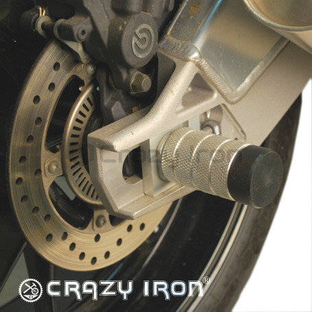 CRAZY IRON Rear axle pegs BMW S1000RR (K46, K67) `12-`22, HP4 (K42) `11-`14, S1000R `13-`21, S1000XR `20- (фото 5, фотография 5)