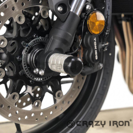 CRAZY IRON Front axle pegs HONDA CB1000R `18- (фото 1, фотография 1)