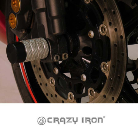 CRAZY IRON Front axle pegs YAMAHA YZF-R6 `06-`16 (фото 2, фотография 2)