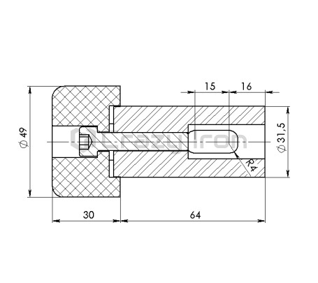 CRAZY IRON Set Sliders for Crash Cages DAMPER (фото 3, фотография 3)