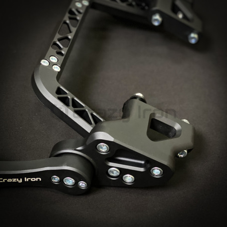 CRAZY IRON CNC Adjustable Subcage YAMAHA MT-09 2014-2020, black anode (фото 7, фотография 7)