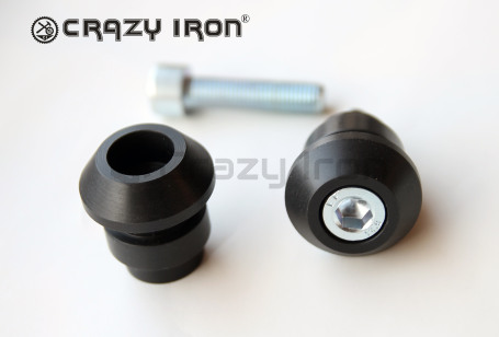 CRAZY IRON Bobbins HONDA/SUZUKI/DUCATI/BMW/KAWASAKI (диам 8мм) черные (фото 3, фотография 3)