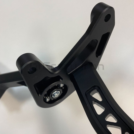 CRAZY IRON CNC Adjustable Subcage KAWASAKI ZX-6R `09-`21, black anode (фото 5, фотография 5)