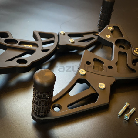 CRAZY IRON Rearset HONDA GROM MSX125 `13-`16, black anode (фото 4, фотография 4)
