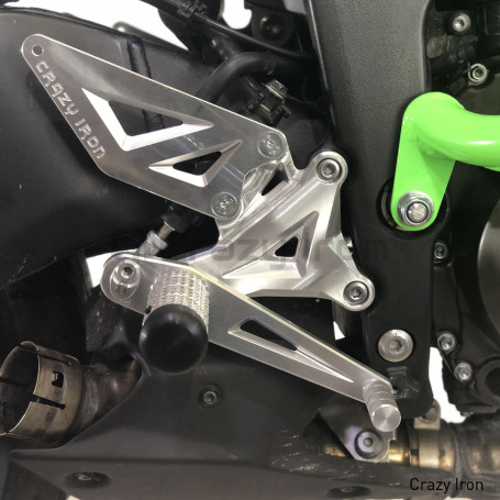 CRAZY IRON Rearset STUNT Kawasaki ZX-6R; Kawasaki ZX-6R 636 `09-`18 (фото 1, фотография 1)