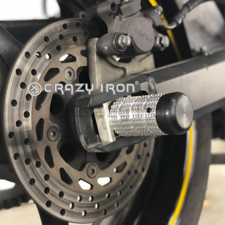 CRAZY IRON Rear axle pegs YAMAHA FZ6 S2 (фото 2, фотография 2)