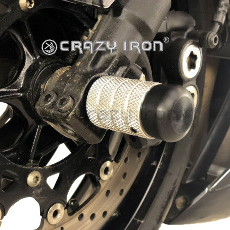 CRAZY IRON Front axle pegs YAMAHA YZF-R1 `04-`14 (фото 2, фотография 2)