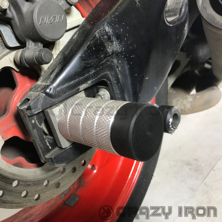 CRAZY IRON Front axle pegs HONDA CBR1000RR `08-`16 (фото 2, фотография 2)