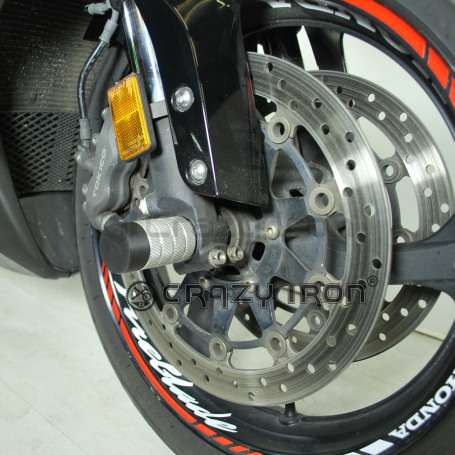 CRAZY IRON Front axle pegs HONDA CBR1000RR `06-`07 (фото 1, фотография 1)
