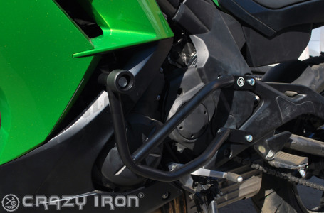 CRAZY IRON Engine Crashbar KAWASAKI Ninja 650R `12-`16, ER-6F `12-`16, Ninja 400R `14-`17  (фото 2, фотография 2)