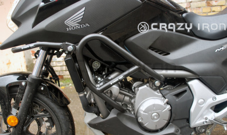 CRAZY IRON Engine Crashbar HONDA NC700XD, NC750XD (AUTOMATIC TRANSMISSION) with mounts for light (фото 3, фотография 3)