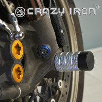 CRAZY IRON Front axle pegs SUZUKI GSX-R1000 `09-`11