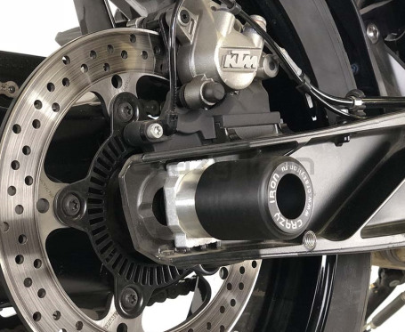CRAZY IRON Slider set for rear axle KTM Duke 790 (фото 1, фотография 1)