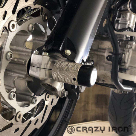 CRAZY IRON Front axle pegs YAMAHA WR250 `08-`17 (фото 2, фотография 2)