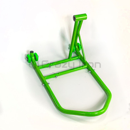 CRAZY IRON Swing arm (single sided) rear paddock stand PRO GREEN, right (фото 1, фотография 1)