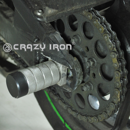 CRAZY IRON Rear axle pegs KAWASAKI ZX-6R `05-`20, ZX-10R `11- (фото 1, фотография 1)