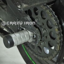 CRAZY IRON Rear axle pegs KAWASAKI ZX-6R `05-`20, ZX-10R `11-