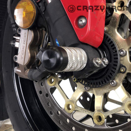 CRAZY IRON Front axle pegs HONDA CBR600RR от `13- (фото 2, фотография 2)